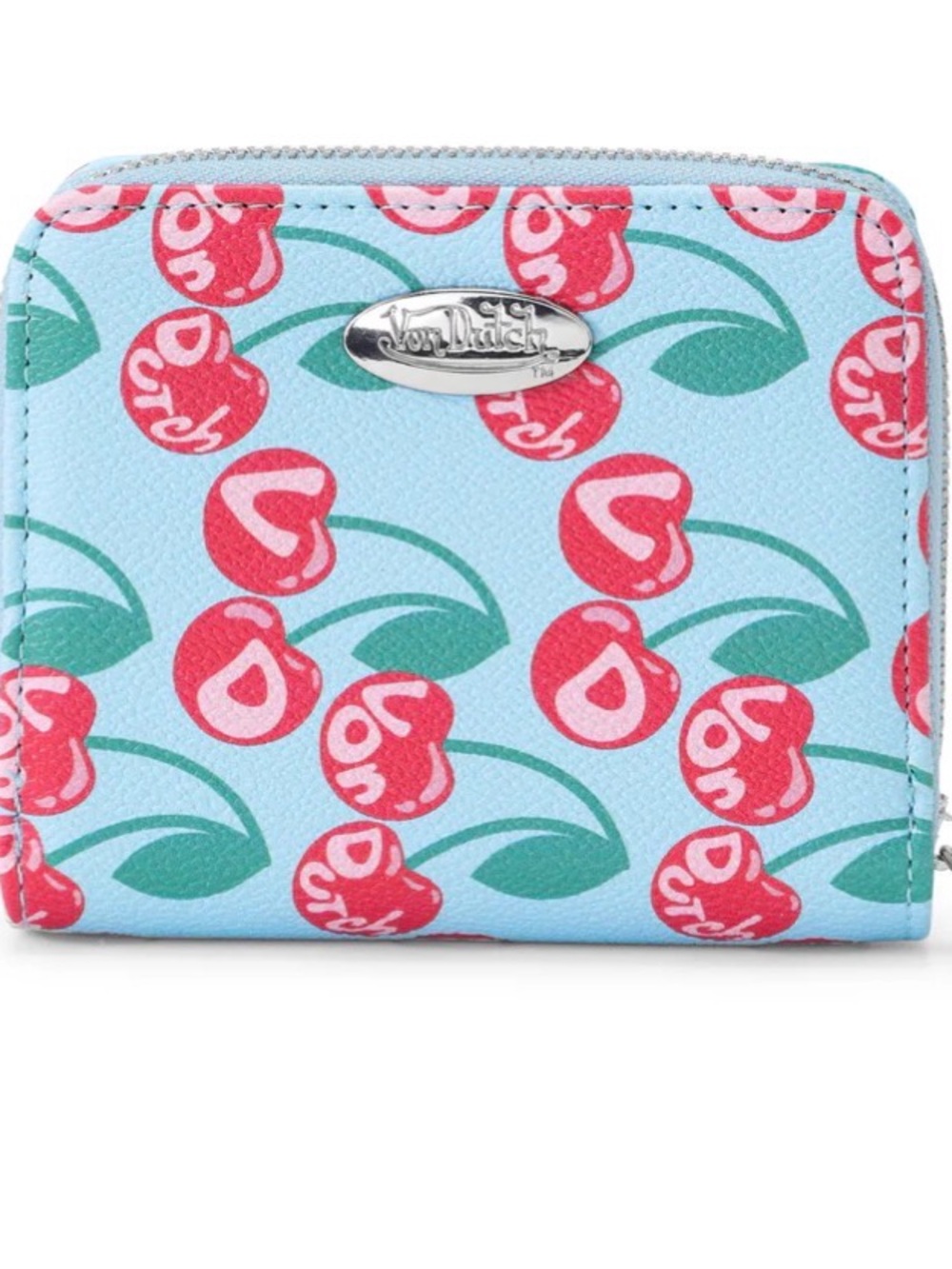 Von Dutch Cherry Pattern Zip Wallet